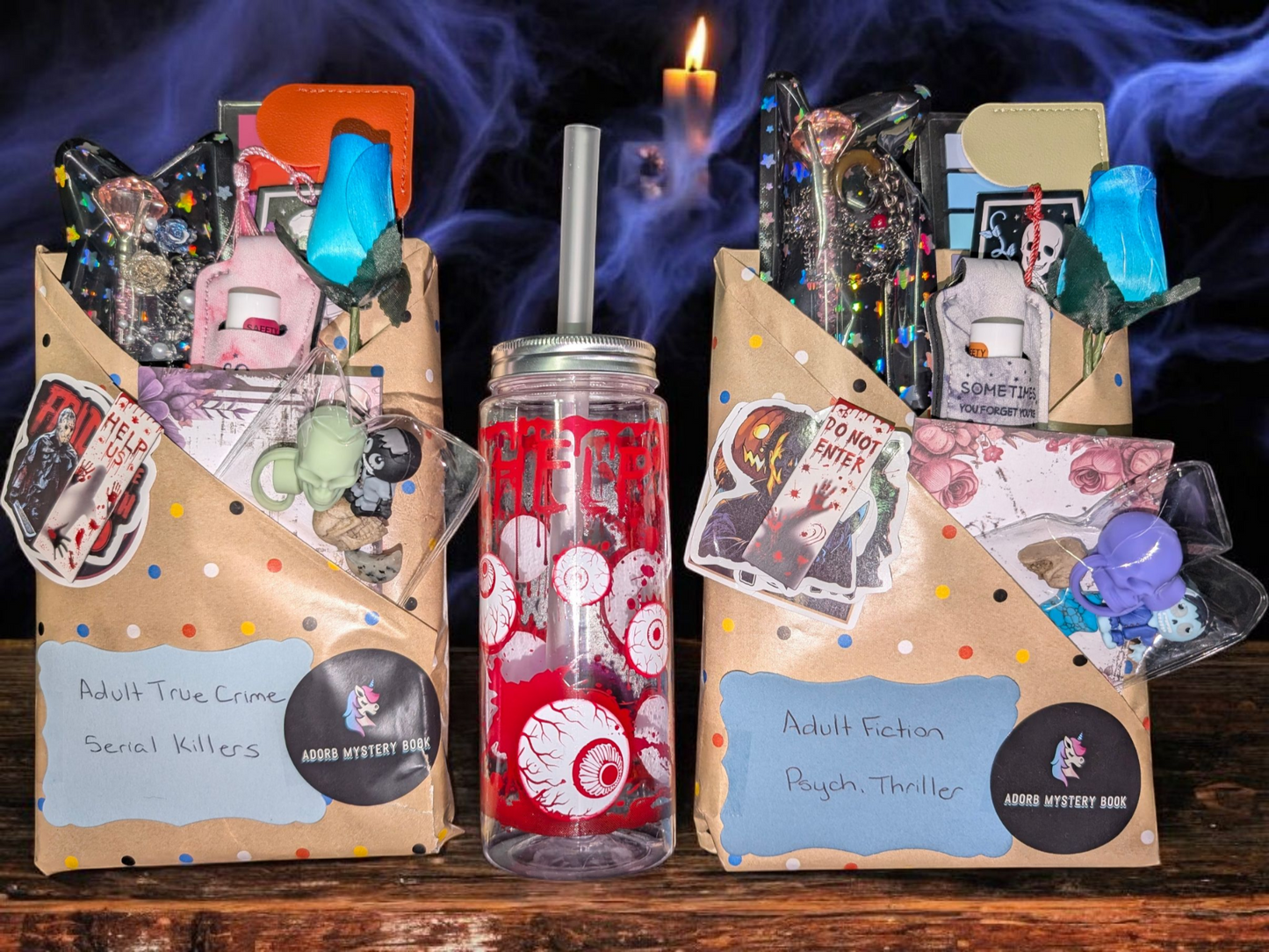 Adorb Mystery Non-Fiction True Crime Blind Book Package